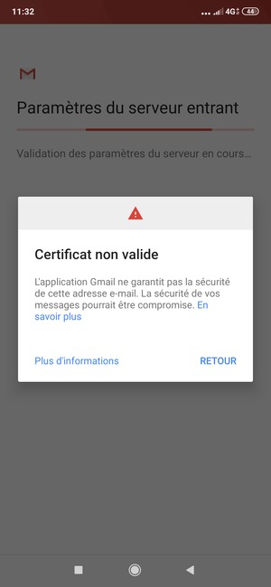 Sélectionnez Plus d'informations