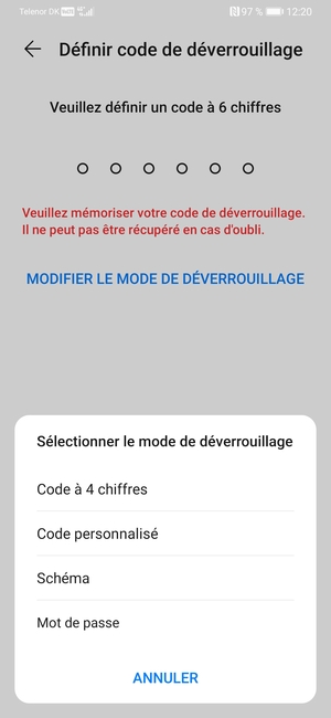 Sélectionnez Schéma
