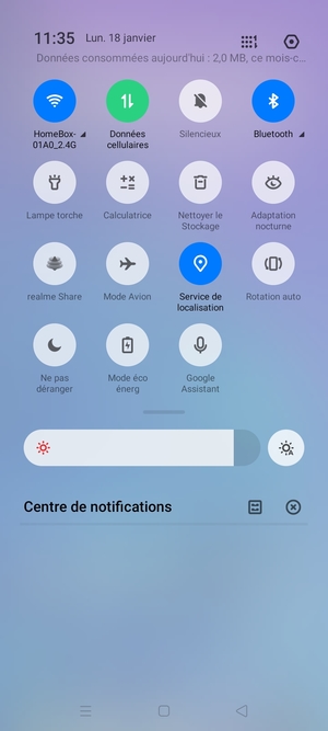 Désactiver le Wi-Fi et le Bluetooth