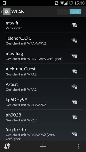 Sie sind nun mit dem WLAN-Netzwerk verbunden