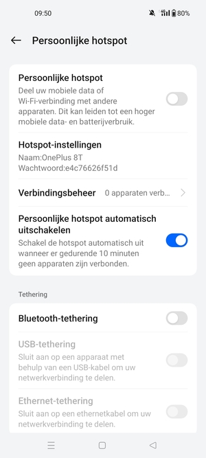 Selecteer Hotspot-instellingen