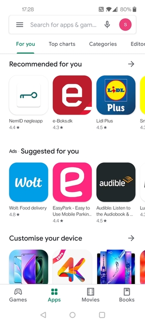 Select the Search bar