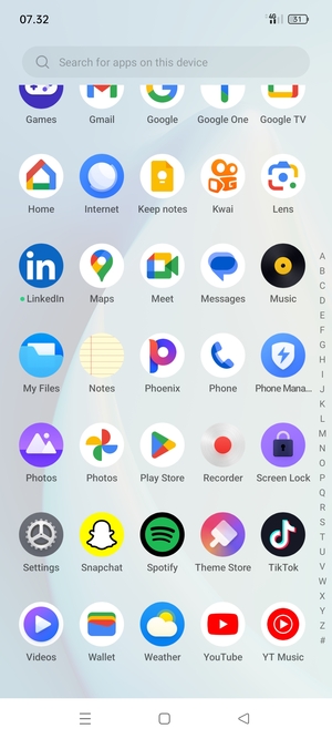 Scroll to and select Settings