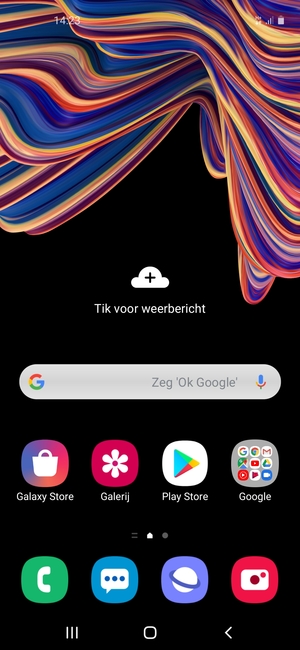 Veeg omhoog