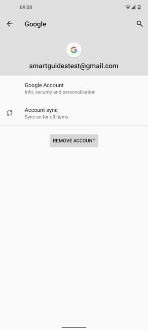 Select Account sync