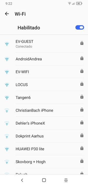 Ahora está conectado a la red Wi-Fi