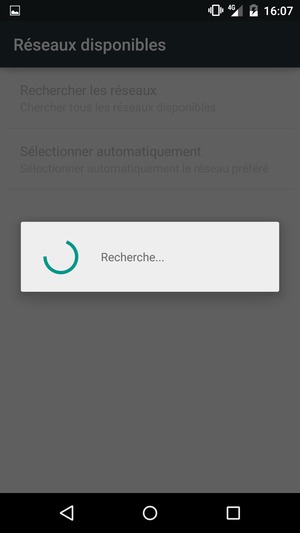 Veuillez attendre la fin de la recherche