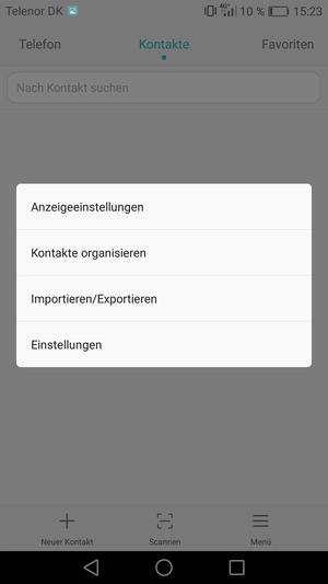 Wählen Sie Importieren/Exportieren