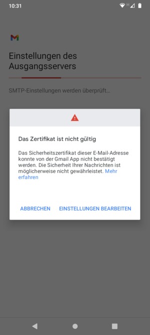 Wählen Sie EINSTELLUNGEN BEARBEITEN