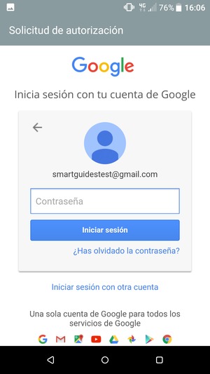 Introduzca su contraseña y seleccione Iniciar sesión