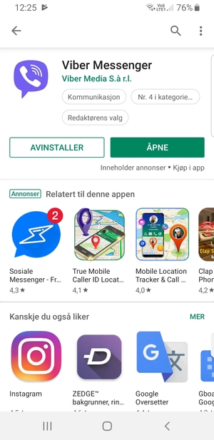 Velg ÅPNE