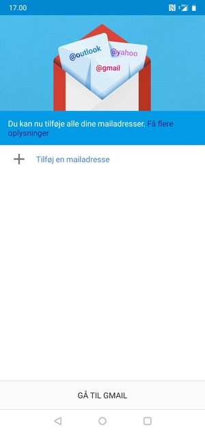 Vælg Tilføj en mailadresse