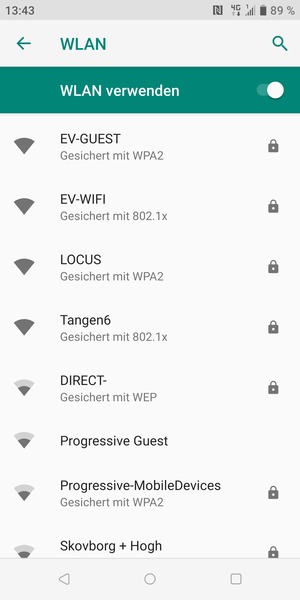 Wählen Sie das Wireless-Netzwerk, zu dem Sie eine Verbindung herstellen möchten