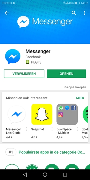 Selecteer OPENEN