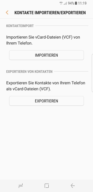 Wählen Sie IMPORTIEREN