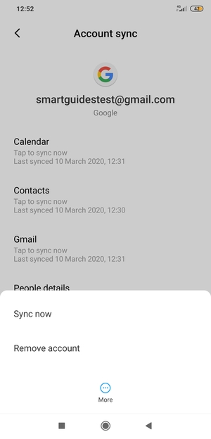 Select Sync now