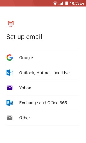 Select Outlook, Hotmail, and Live