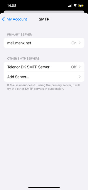 Select PRIMARY SERVER