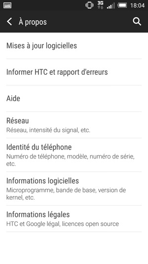 Sélectionnez Mises à jour logicielles