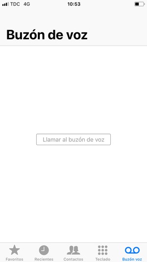 Seleccione Llamar al buzón de voz