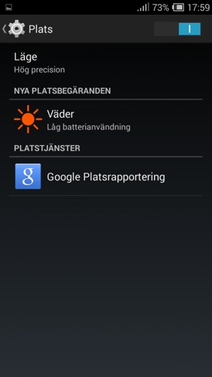 Stäng av Plats
