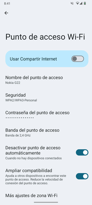 Active Usar Compartir Internet