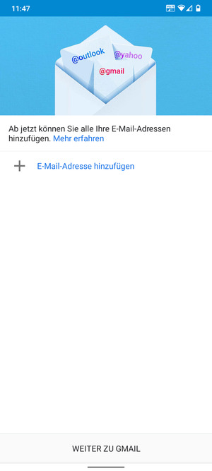 Wählen Sie E-Mail-Adresse hinzufügen