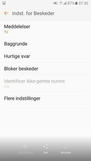 Vælg Flere indstillinger