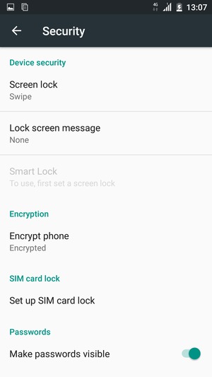 Select Set up SIM card lock