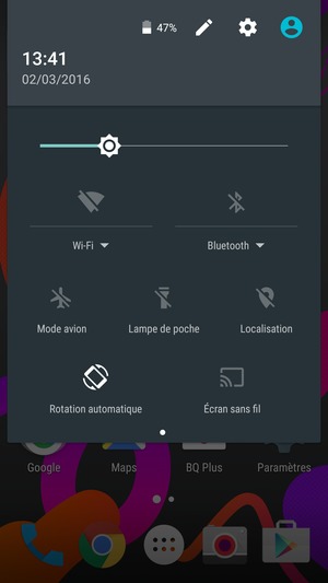 Sélectionnez le bouton Paramètres