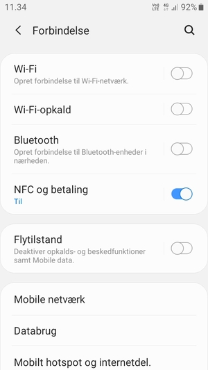Vælg Wi-Fi