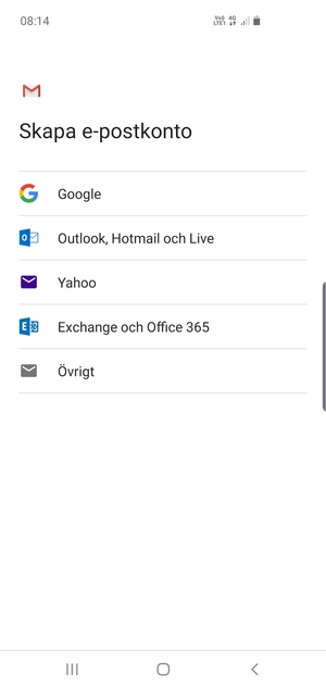 Välj Google