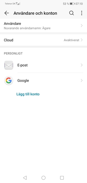 Välj Google