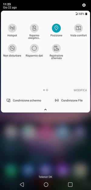 Disattiva Posizione