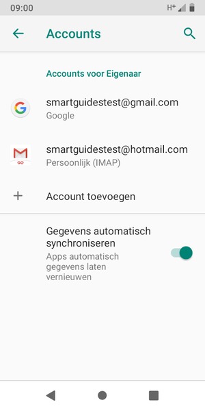 Selecteer uw Google-account