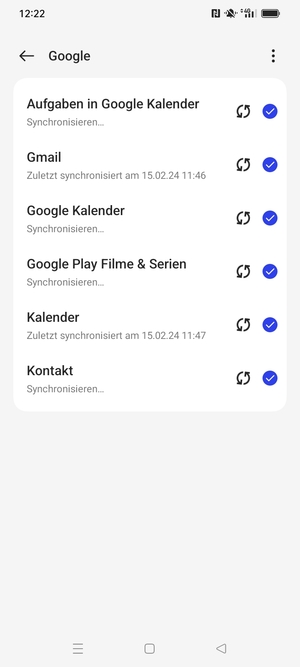 Ihre Daten werden synchronisiert