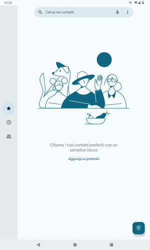 Seleziona il tasto Menu