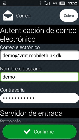 Introduzca Nombre de usuario