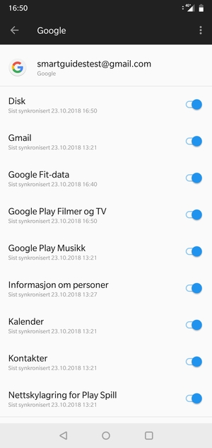 Velg menyknappen
