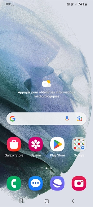 Sélectionnez Google