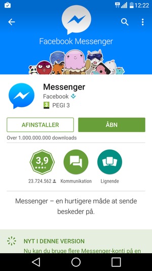 Vælg ÅBN