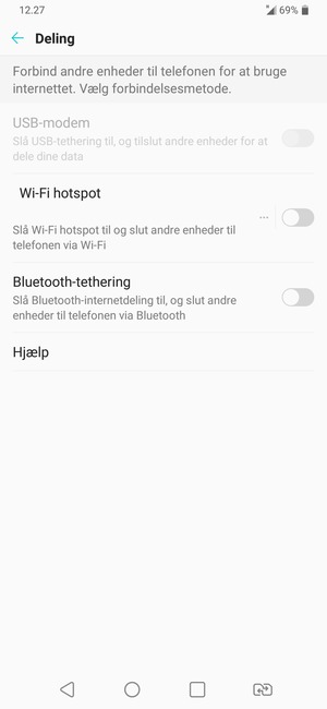 Vælg Wi-Fi hotspot