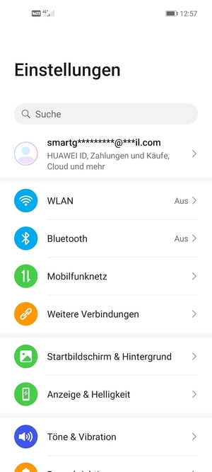 Wählen Sie Mobilfunknetz