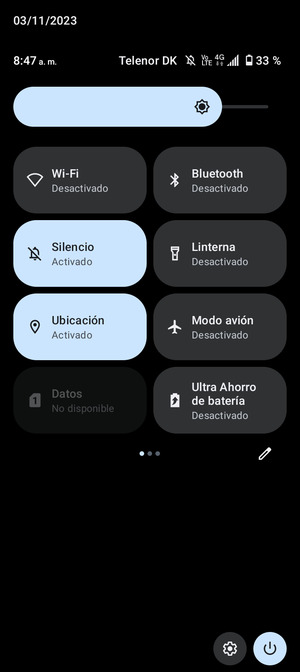 Desactive Ubicación