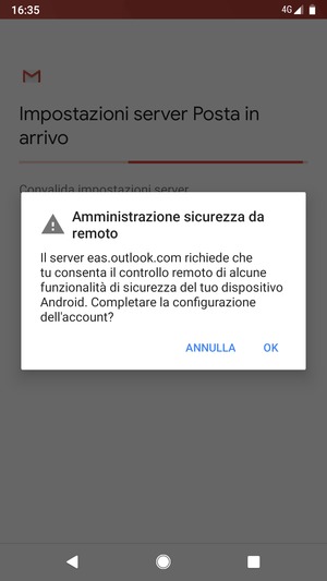 Seleziona OK
