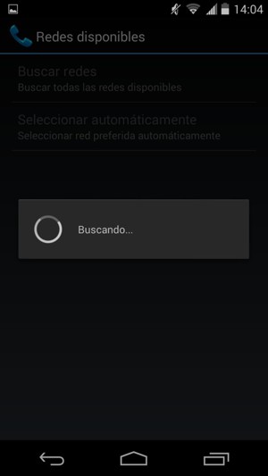 Espere a que la búsqueda termine
