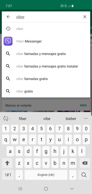 Introduzca el nombre de la aplicación y seleccione Buscar