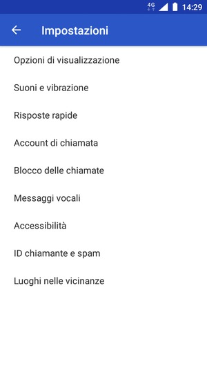 Seleziona Messaggi vocali