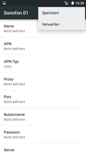 Wählen Sie Speichern
