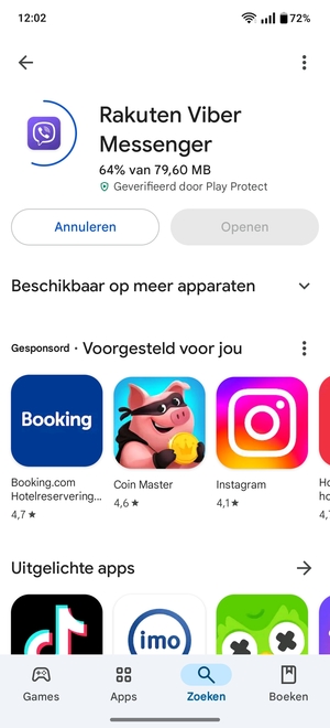 Wacht tot het installatieproces beëindigd is